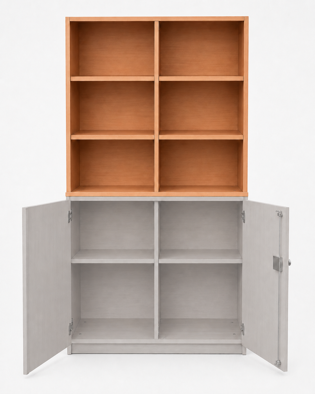 Aufsatzregal - offen mit Mittelwand 92 cm hoch