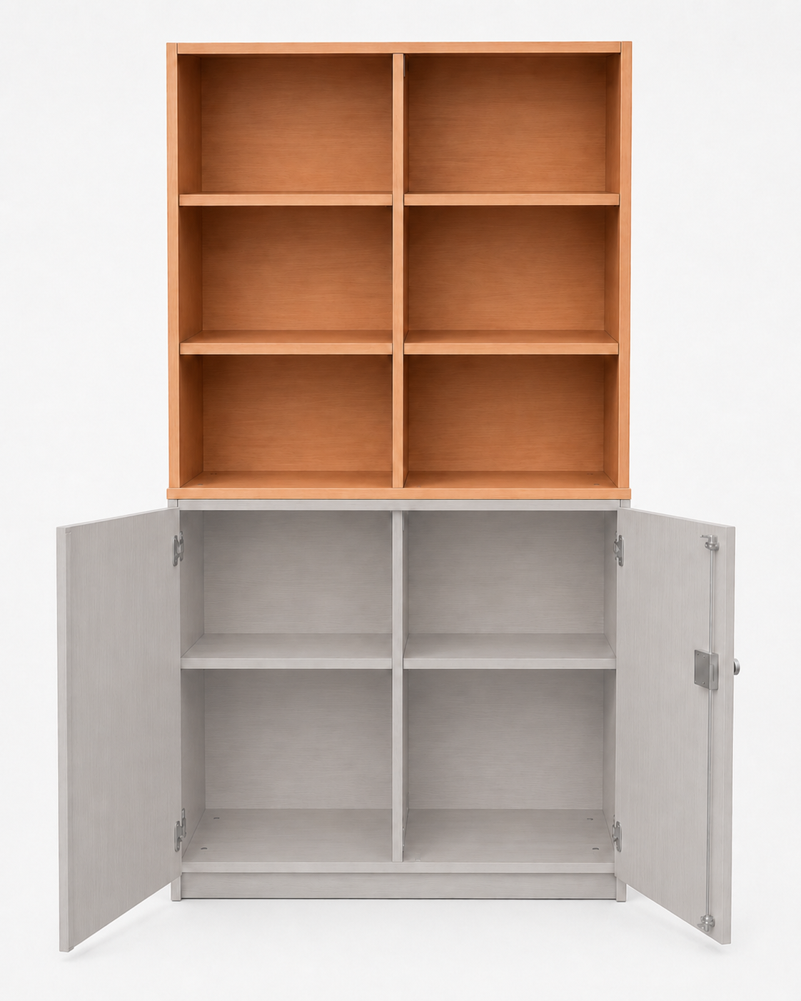 Aufsatzregal - offen mit Mittelwand 92 cm hoch