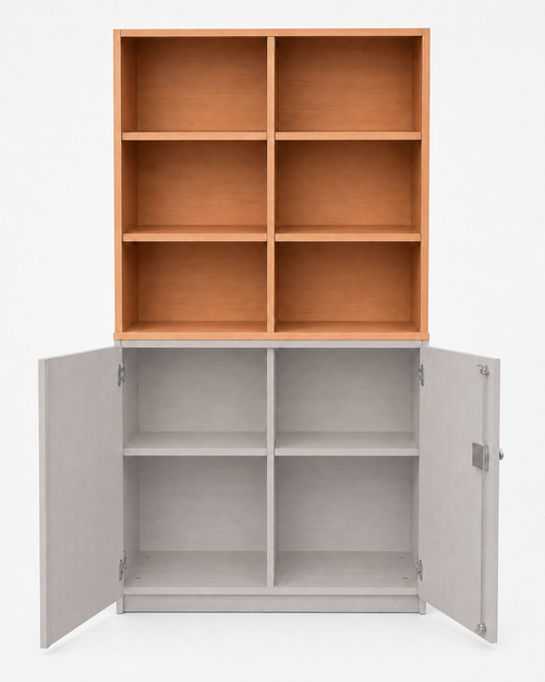 Aufsatzregal - offen mit Mittelwand 92 cm hoch