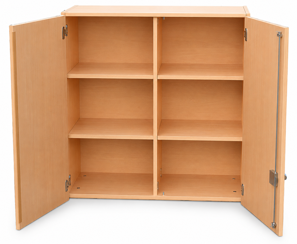 Aufsatzschrank - geschlossen mit Mittelwand 92 cm hoch