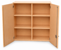 Aufsatzschrank - geschlossen mit Mittelwand 92 cm hoch