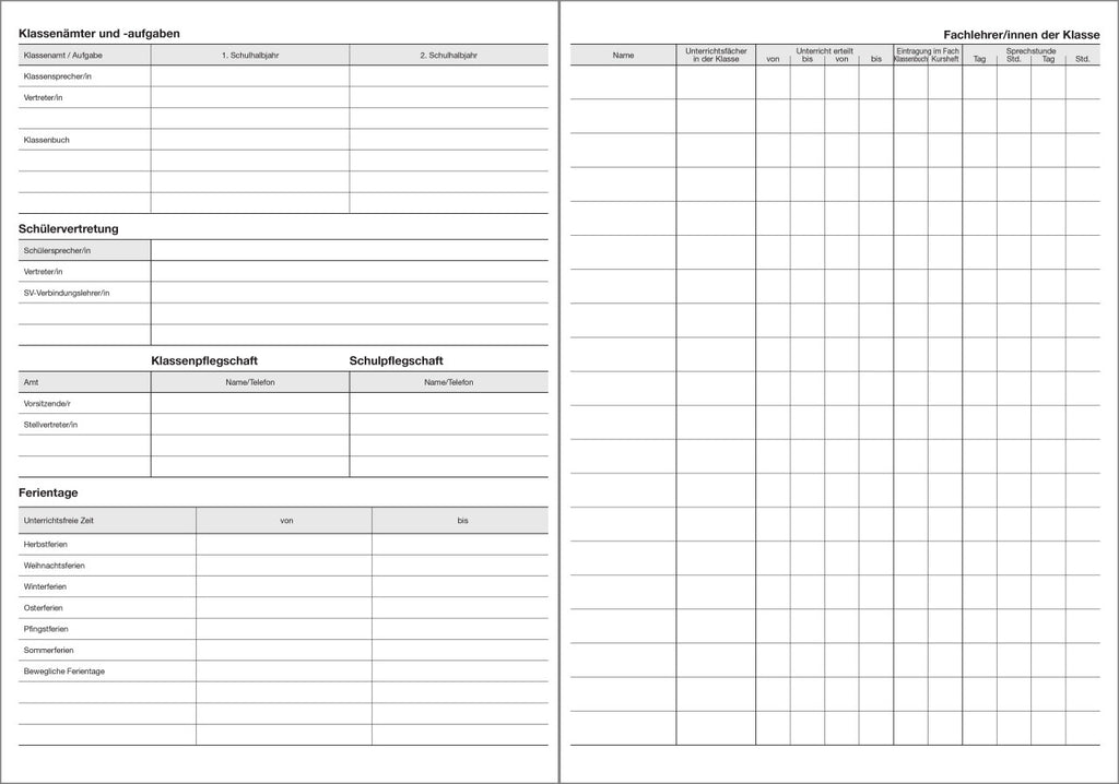 Klassenbuch F&L 9095-1050-U