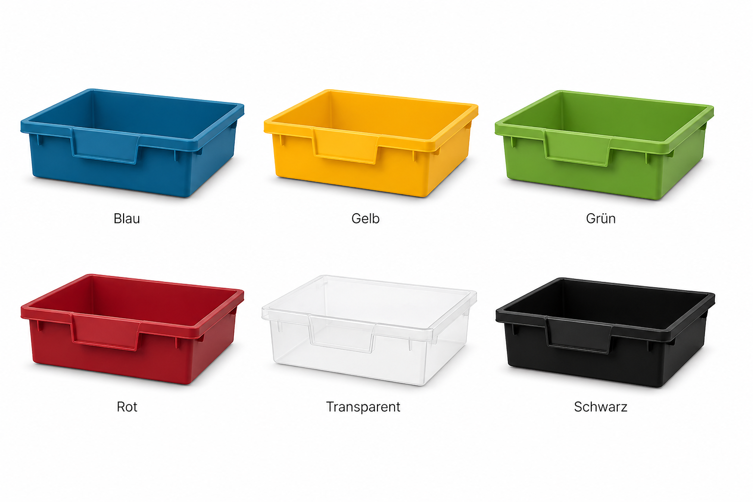 Materialcontainer, 4-reihig, fahrbar