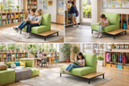 Project moduleOne Sofa 1er - mit Ablage links