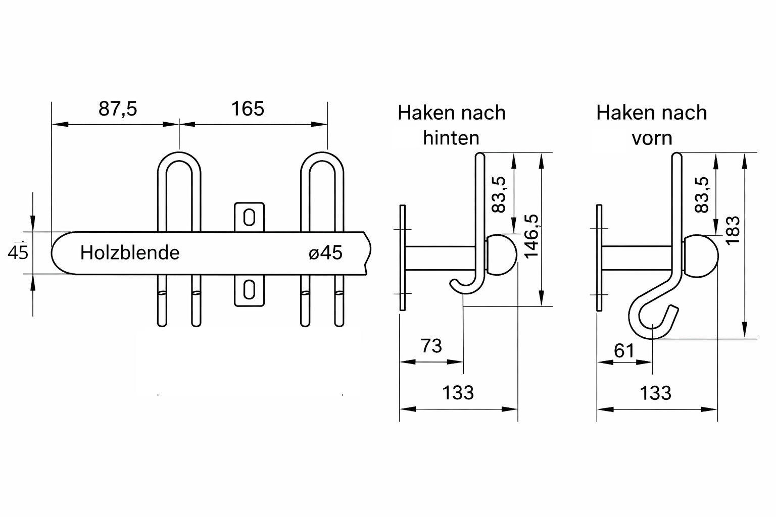 Hakenleiste Bucheblende