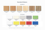 Regal mit Mittelwand 120 cm hoch