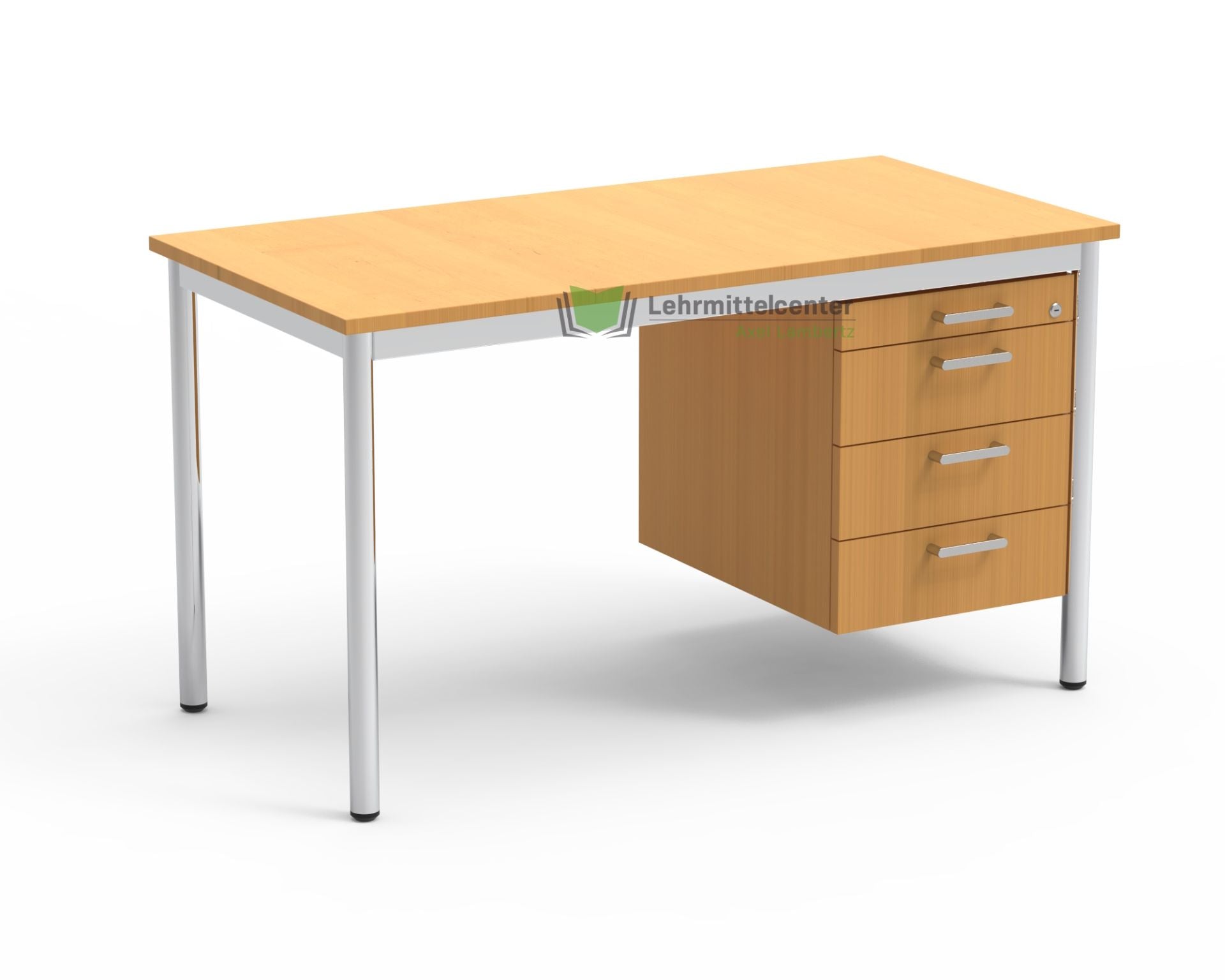 Project SOLANO LEHRERTISCH - mit Materialauszug und 3 Schubfächern