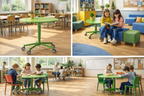 Project höhenverstellbarer Lehrertisch - Runde Tischplatte