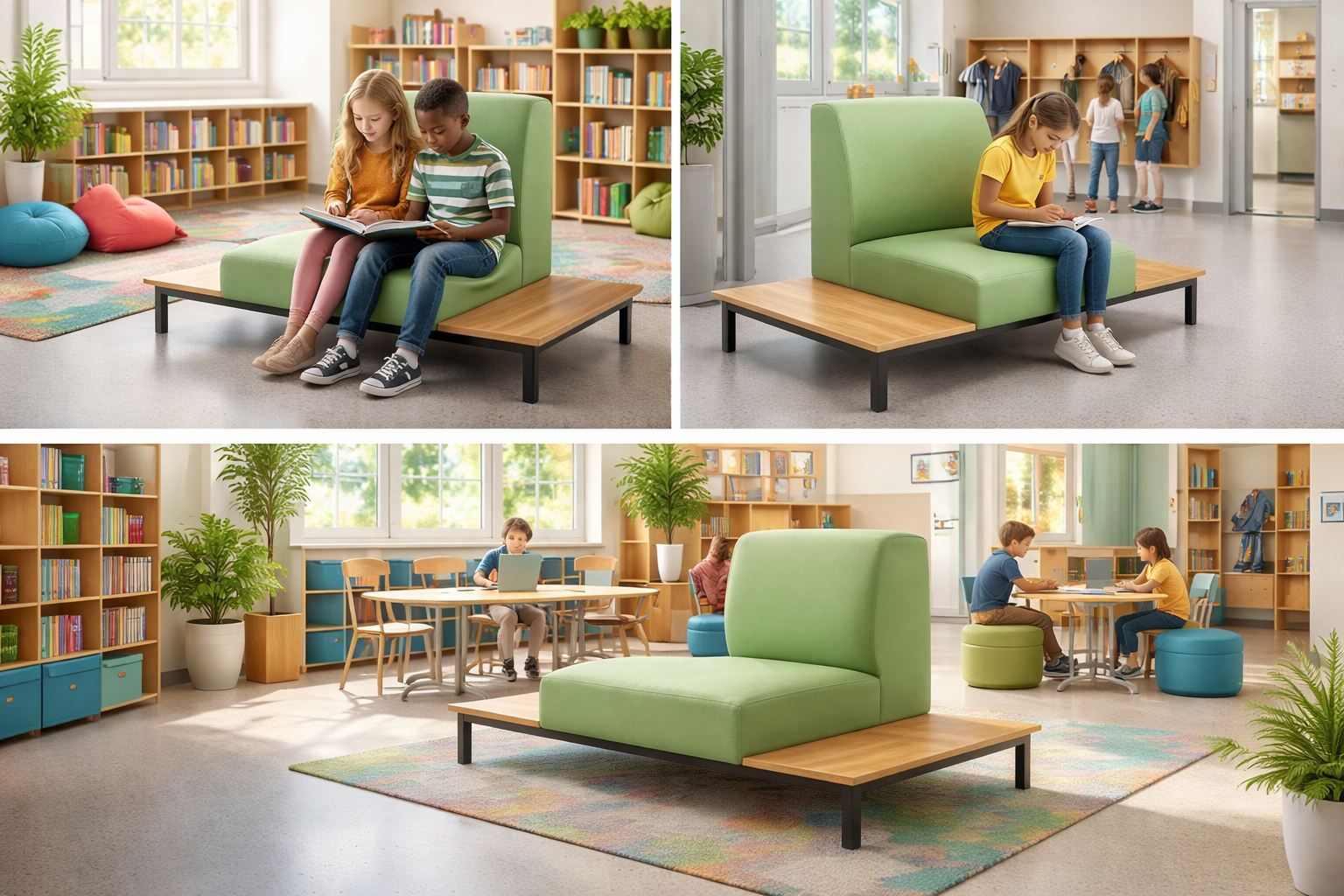 Project moduleOne Sofa 1er - mit Ablage beidseitig