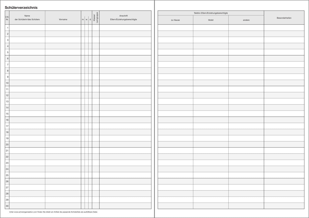 Klassenbuch F&L Gruppenheft 9011-1510-3 - OGS
