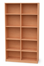 Regal mit Mittelwand 190 cm hoch