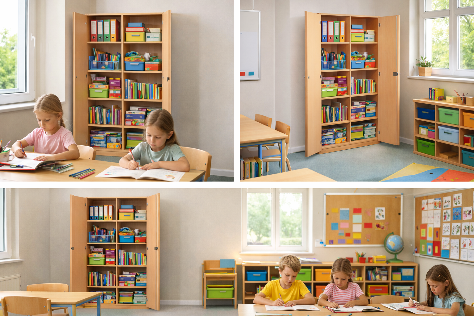 Schrank mit Mittelwand 190 cm hoch