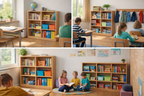Regal mit Mittelwand 120 cm hoch